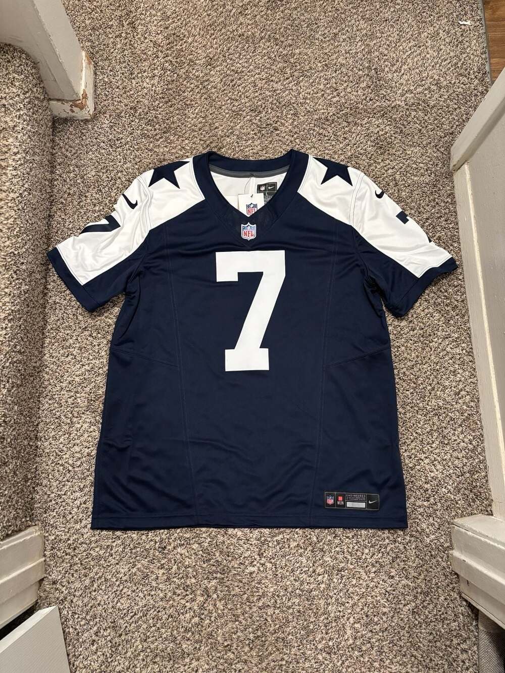 Nike Dallas Cowboys ‘Diggs’ Navy Vapor Limited Jersey. NWT. Large